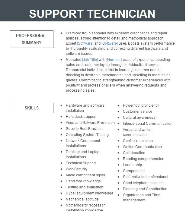 Detail Contoh Cv It Support Nomer 39