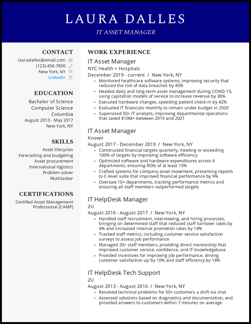 Detail Contoh Cv It Support Nomer 44
