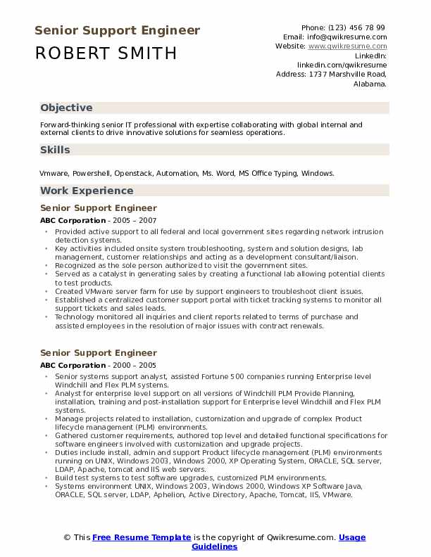 Detail Contoh Cv It Support Nomer 46