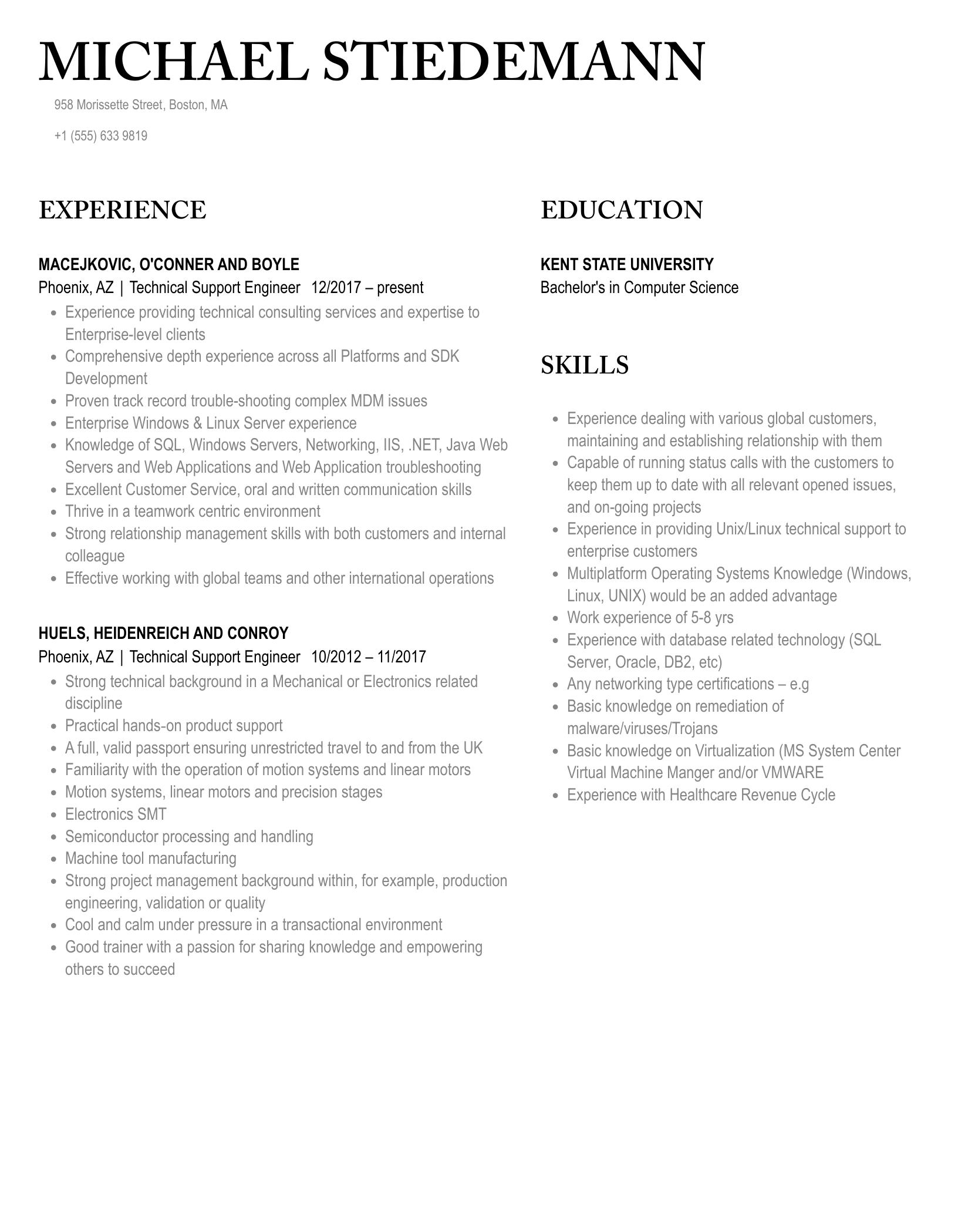 Detail Contoh Cv It Support Nomer 54