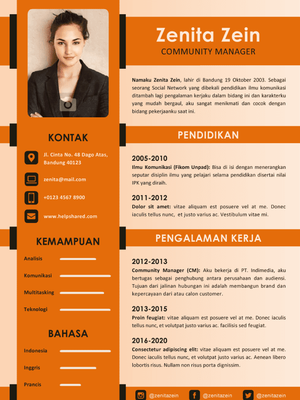 Detail Contoh Cv Lamaran Nomer 26