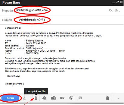 Detail Contoh Cv Lamaran Kerja Lewat Email Nomer 11