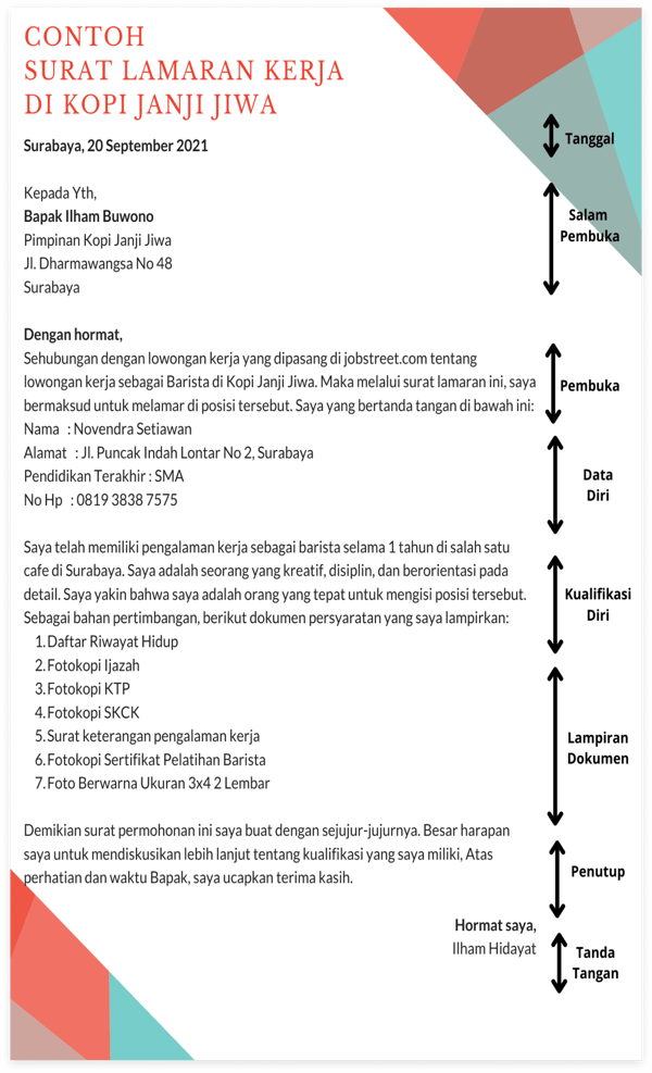 Detail Contoh Cv Lamaran Kerja Via Email Nomer 56