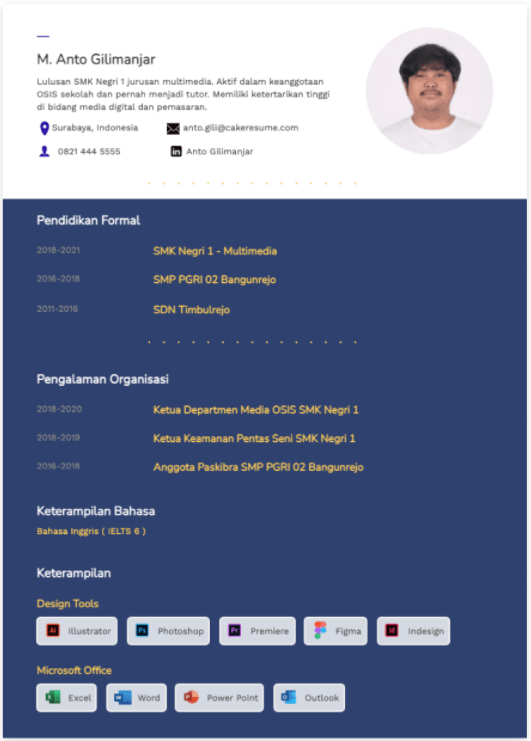 Detail Contoh Cv Part Time Mahasiswa Nomer 18