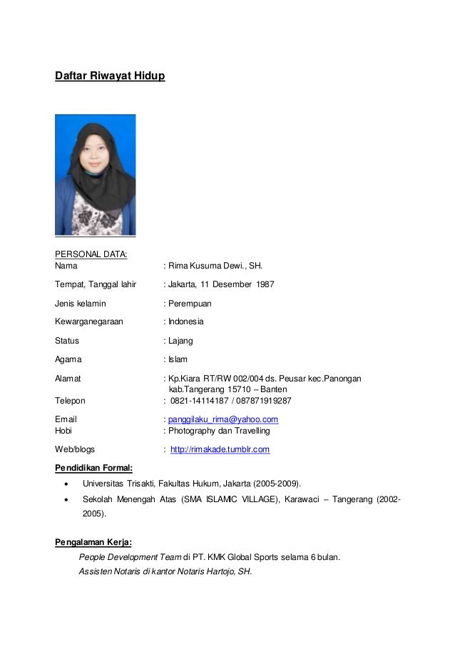 Detail Contoh Cv Part Time Mahasiswa Nomer 20