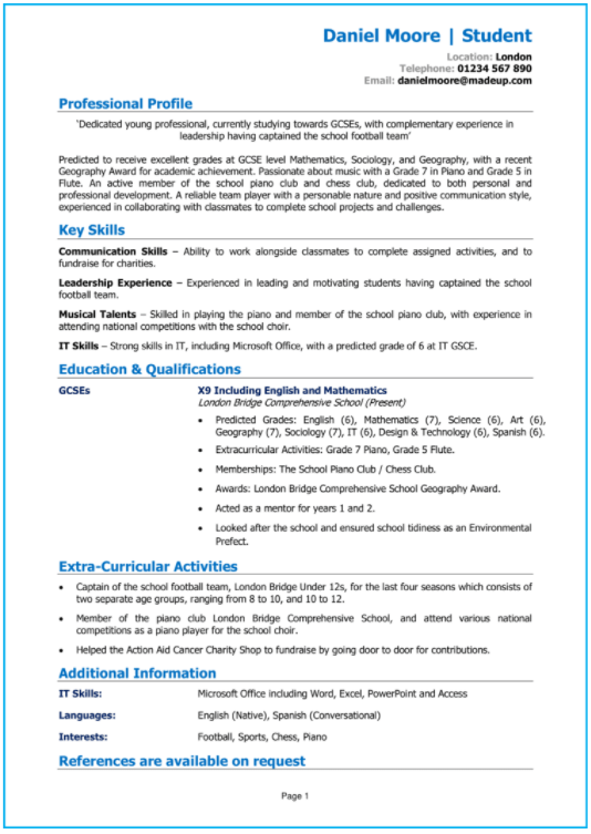 Detail Contoh Cv Part Time Mahasiswa Nomer 50