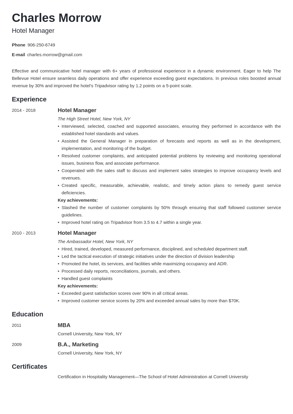 Detail Contoh Cv Perhotelan Koleksi Nomer 58 detail-contoh-cv-perhotelan-koleksi-nomer-58