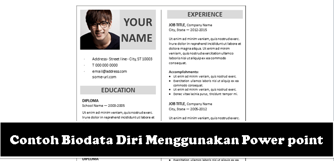 Detail Contoh Cv Ppt Nomer 49