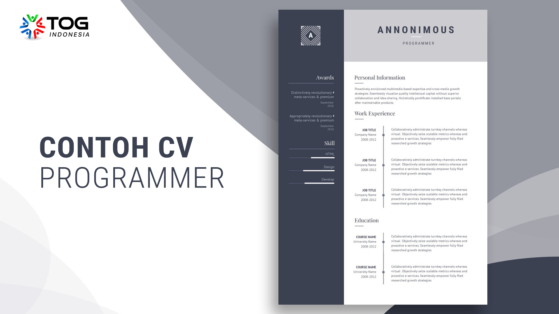 Detail Contoh Cv Programmer Nomer 2