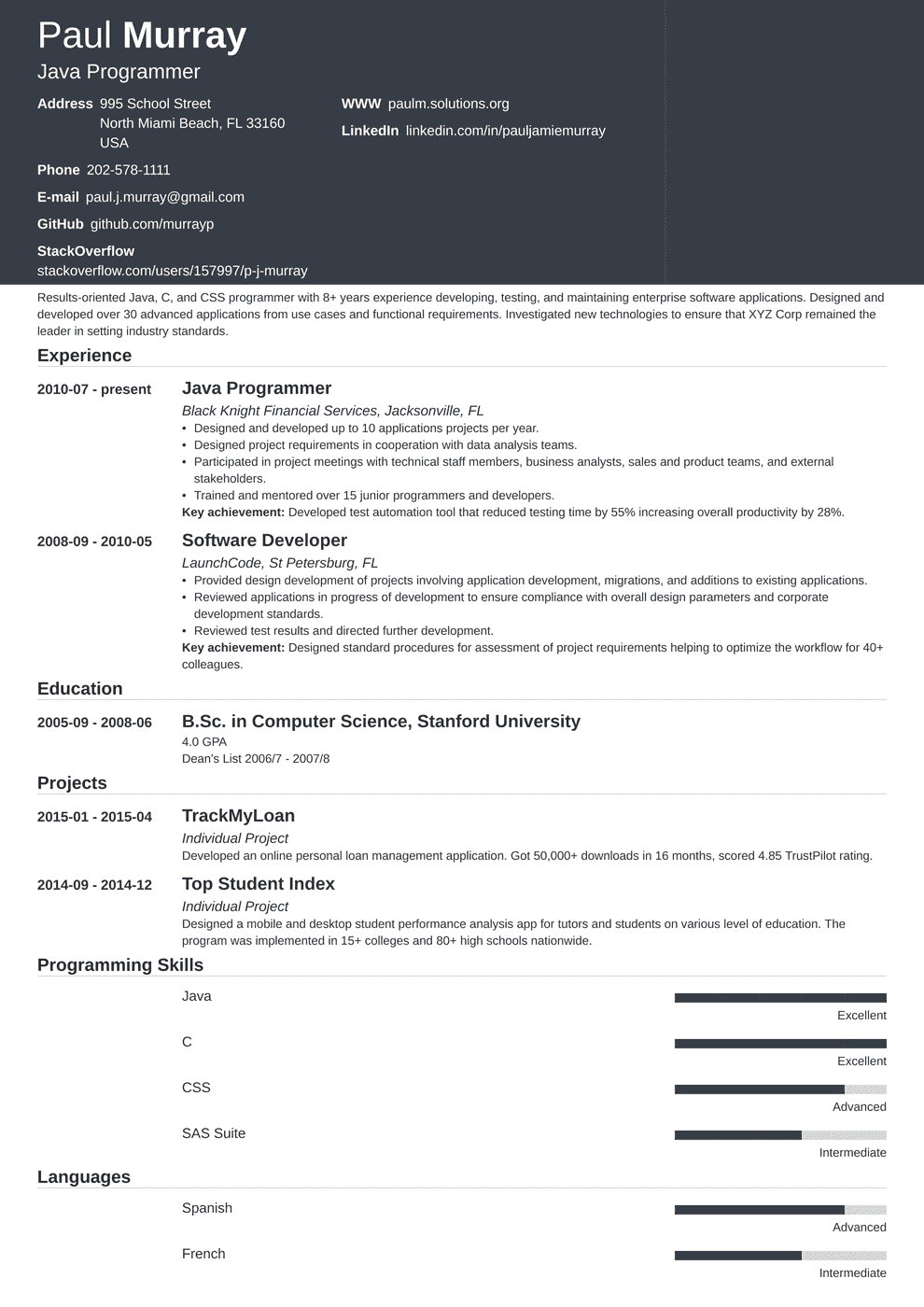 Detail Contoh Cv Programmer Nomer 30