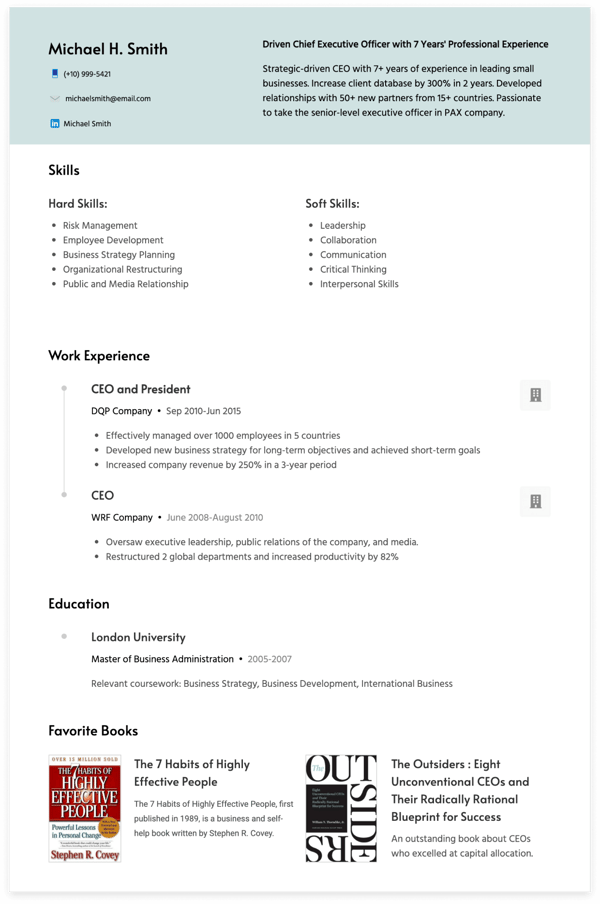 Detail Contoh Cv Simple Nomer 24