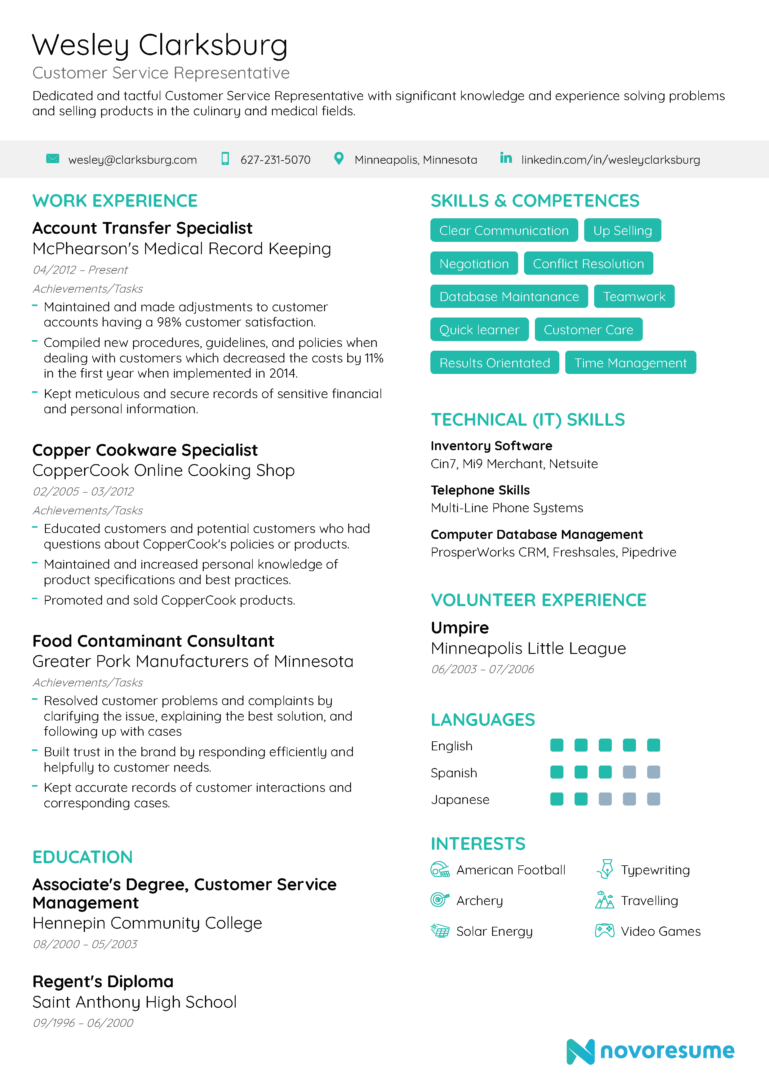 Detail Contoh Cv Simple Nomer 45