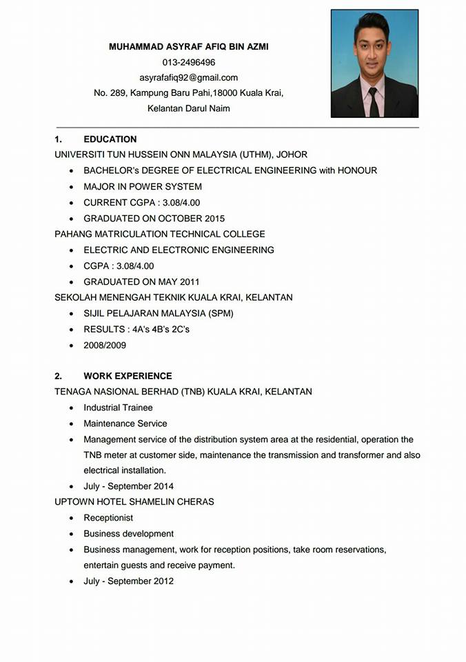 Detail Contoh Cv Simple Nomer 48