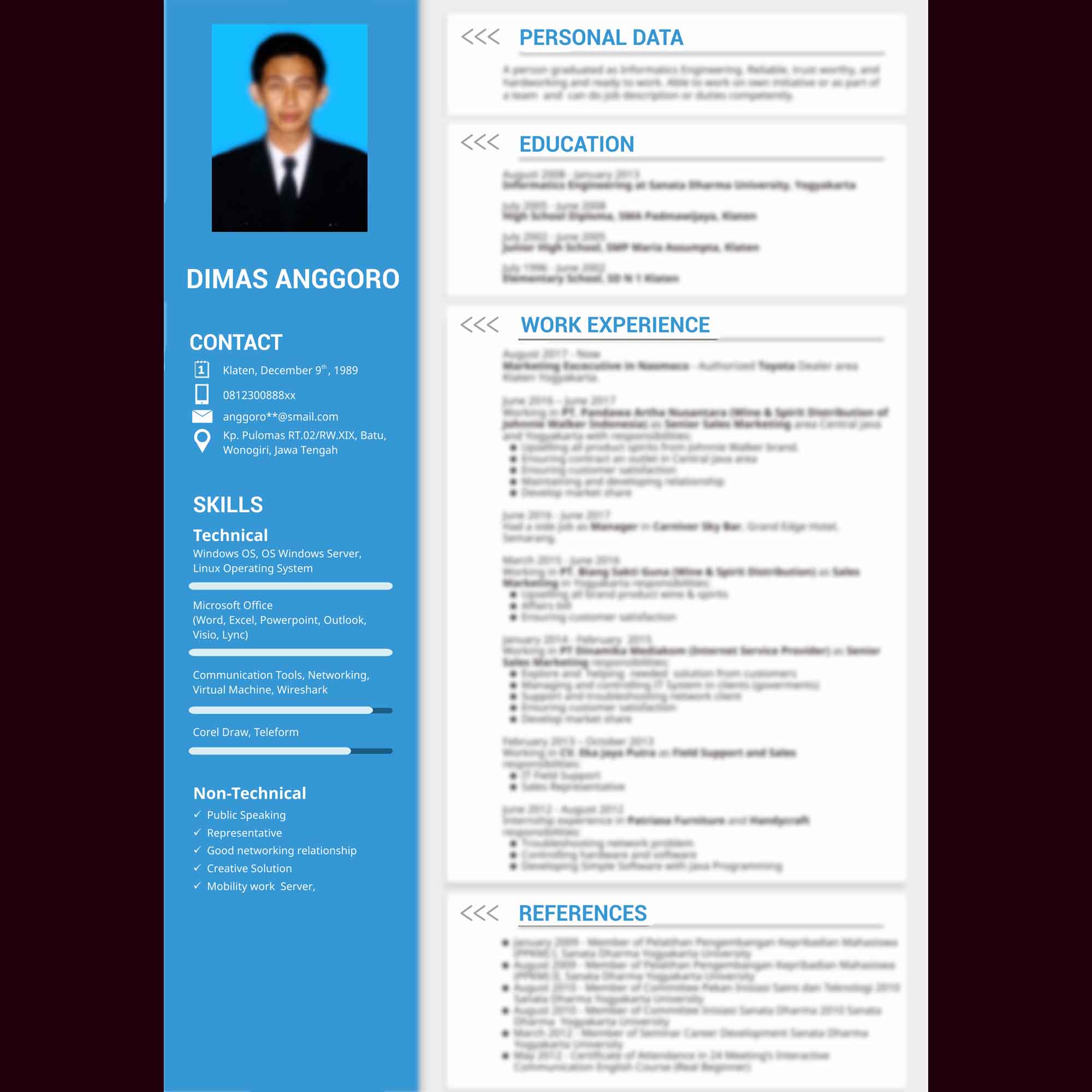 Detail Contoh Cv Teknik Informatika Nomer 14