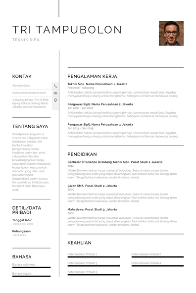 Detail Contoh Cv Teknik Informatika Nomer 22