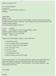 Detail Contoh Cv Via Wa Nomer 16