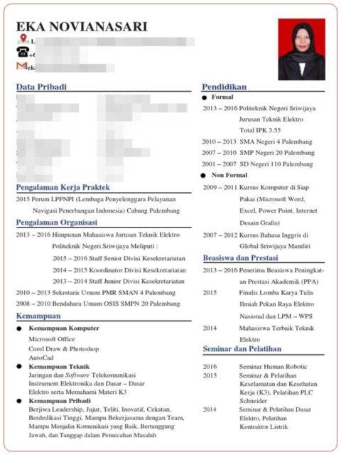 Detail Contoh Cv Wps Office Nomer 52
