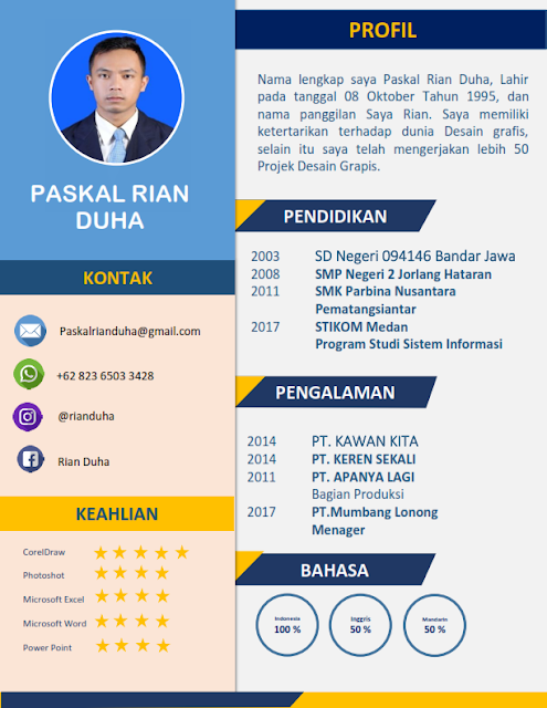 Detail Contoh Cv Yang Bisa Di Edit Nomer 42