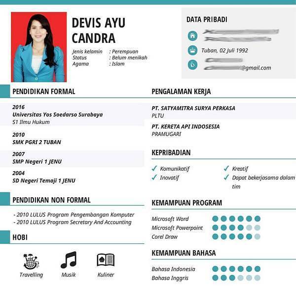 Detail Contoh Cv Yang Bisa Di Edit Nomer 6