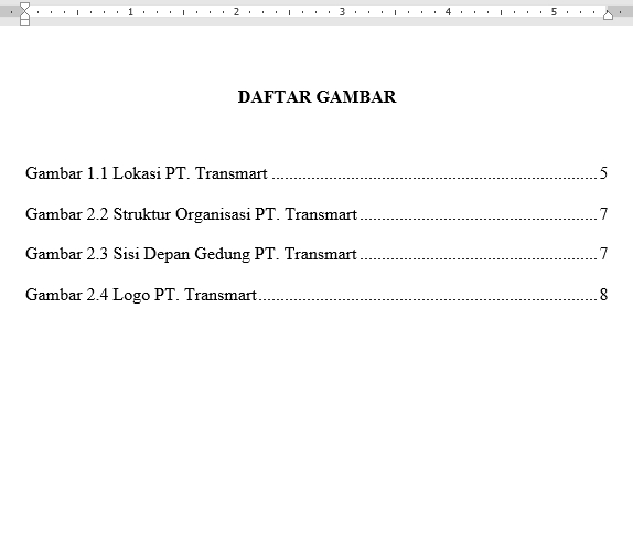 Detail Contoh Daftar Gambar Laporan Nomer 19