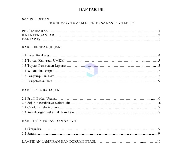 Detail Contoh Daftar Gambar Laporan Nomer 21