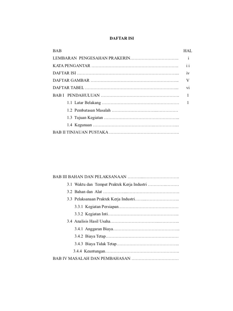 Detail Contoh Daftar Gambar Laporan Nomer 9