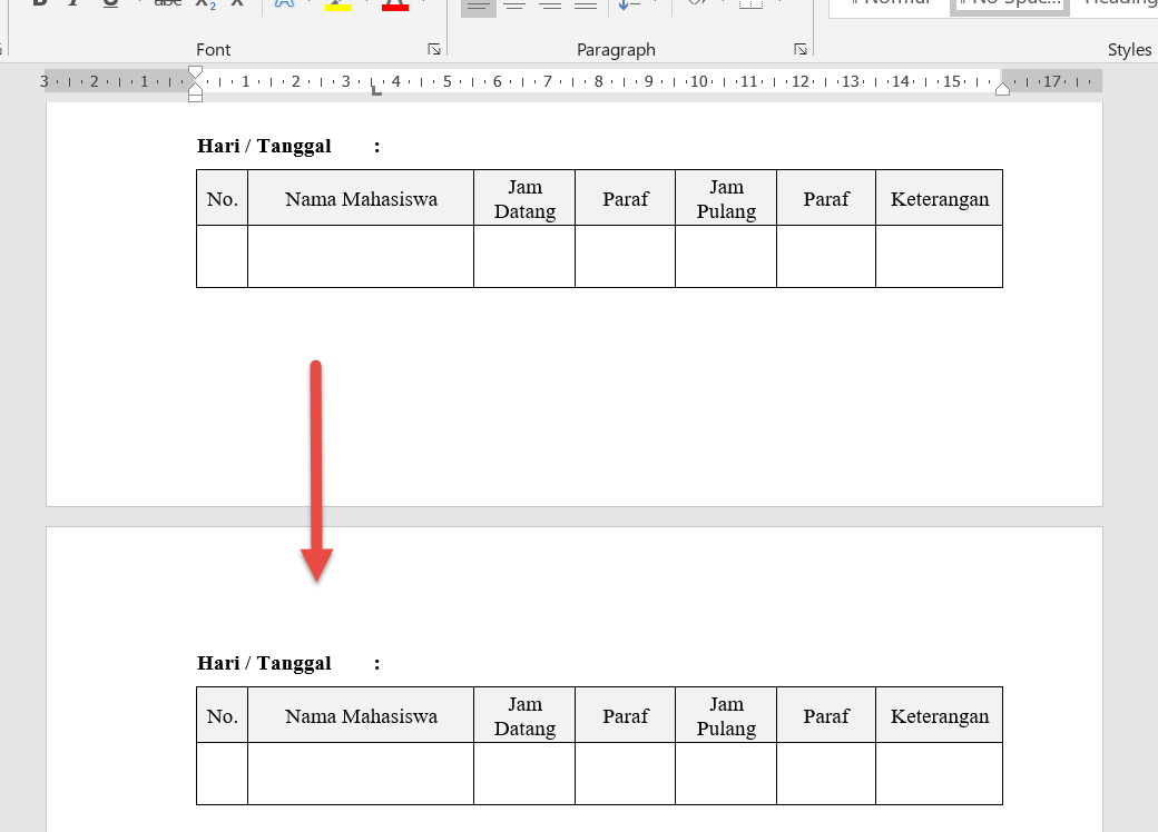 Detail Contoh Daftar Hadir Undangan Nomer 55