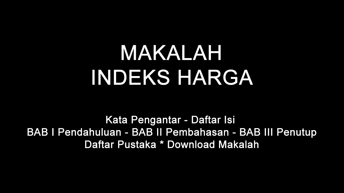 Detail Contoh Daftar Indeks Nomer 30