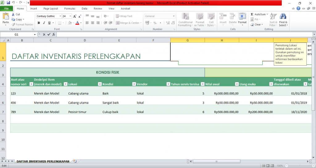 Detail Contoh Daftar Inventaris Sekolah Nomer 41