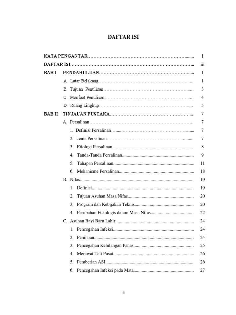 Detail Contoh Daftar Isi Makalah Nomer 51