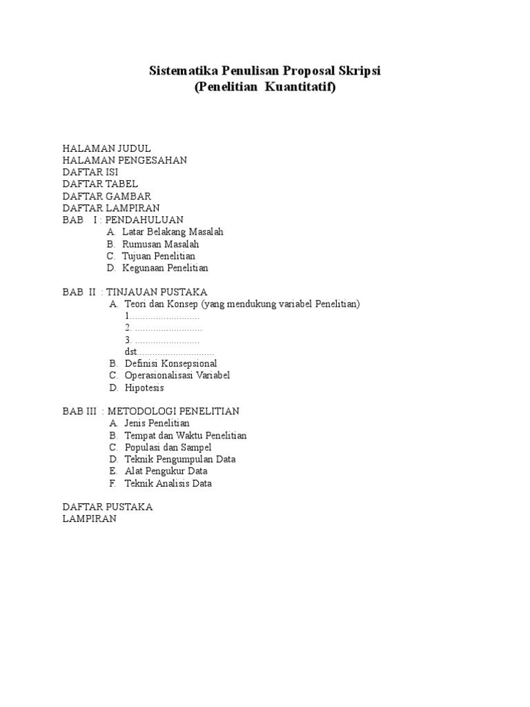 Detail Contoh Daftar Isi Proposal Skripsi Nomer 26