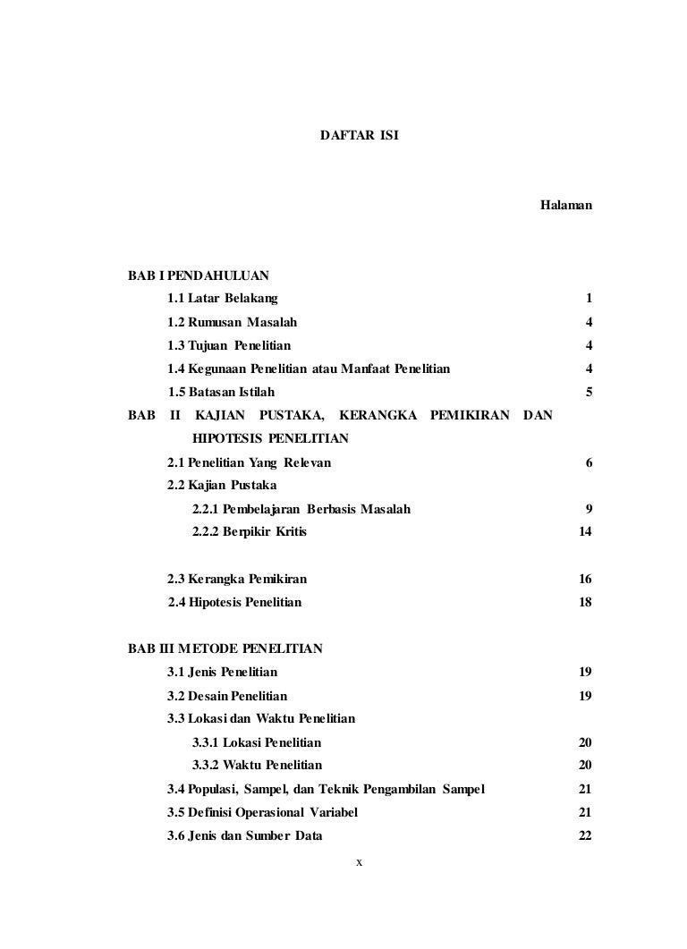 Detail Contoh Daftar Isi Proposal Skripsi Nomer 7
