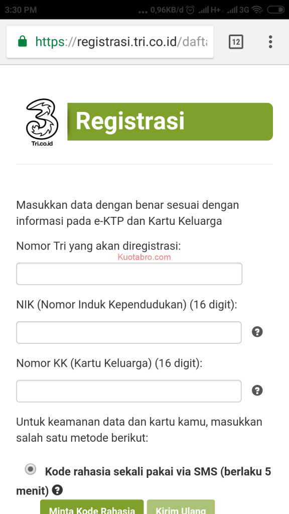 Detail Contoh Daftar Kartu Indosat Nomer 46