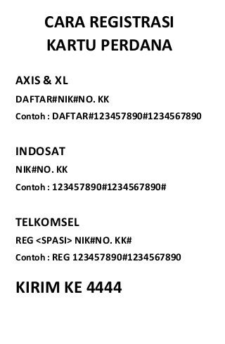 Detail Contoh Daftar Kartu Indosat Nomer 47