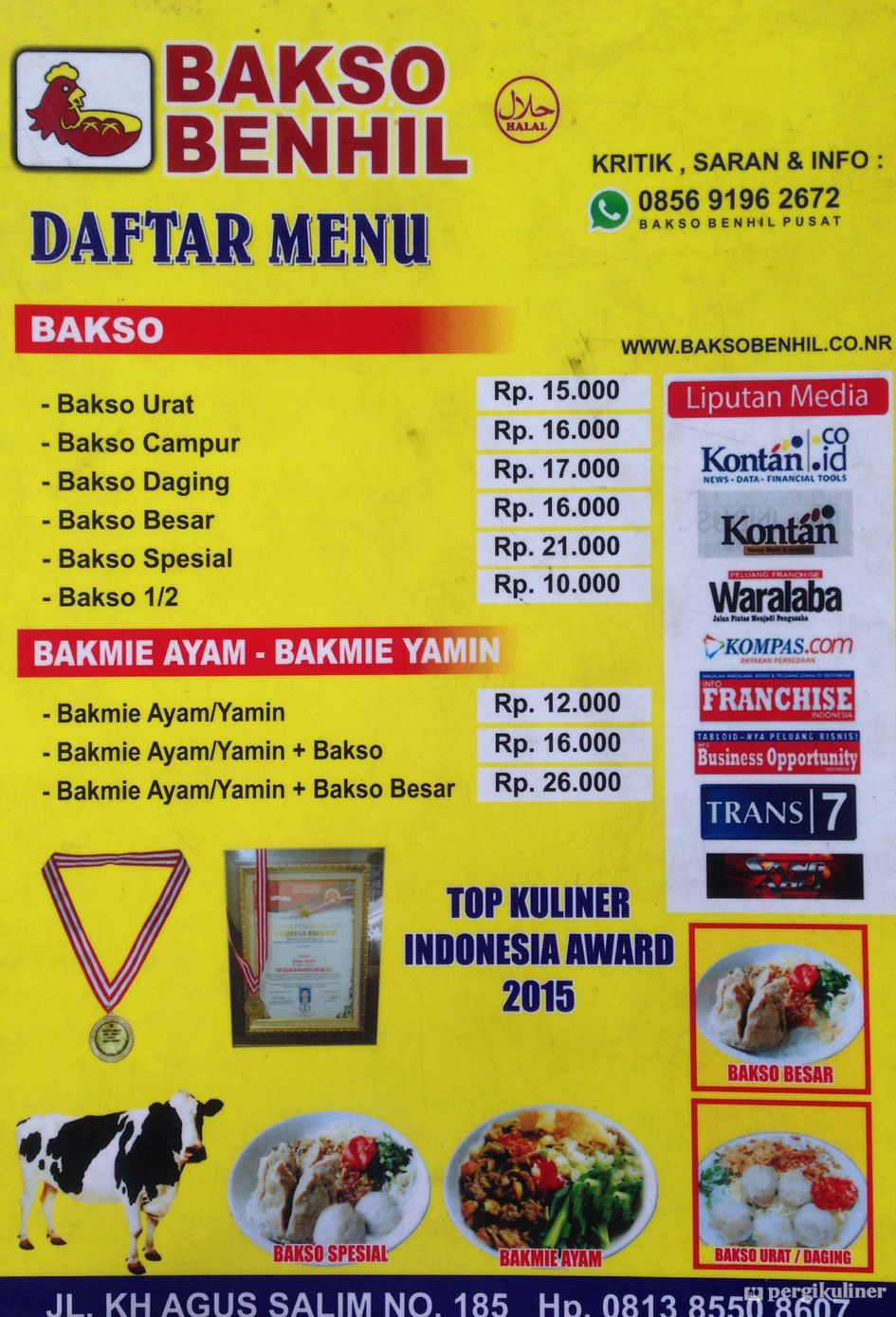 Detail Contoh Daftar Menu Bakso Nomer 36