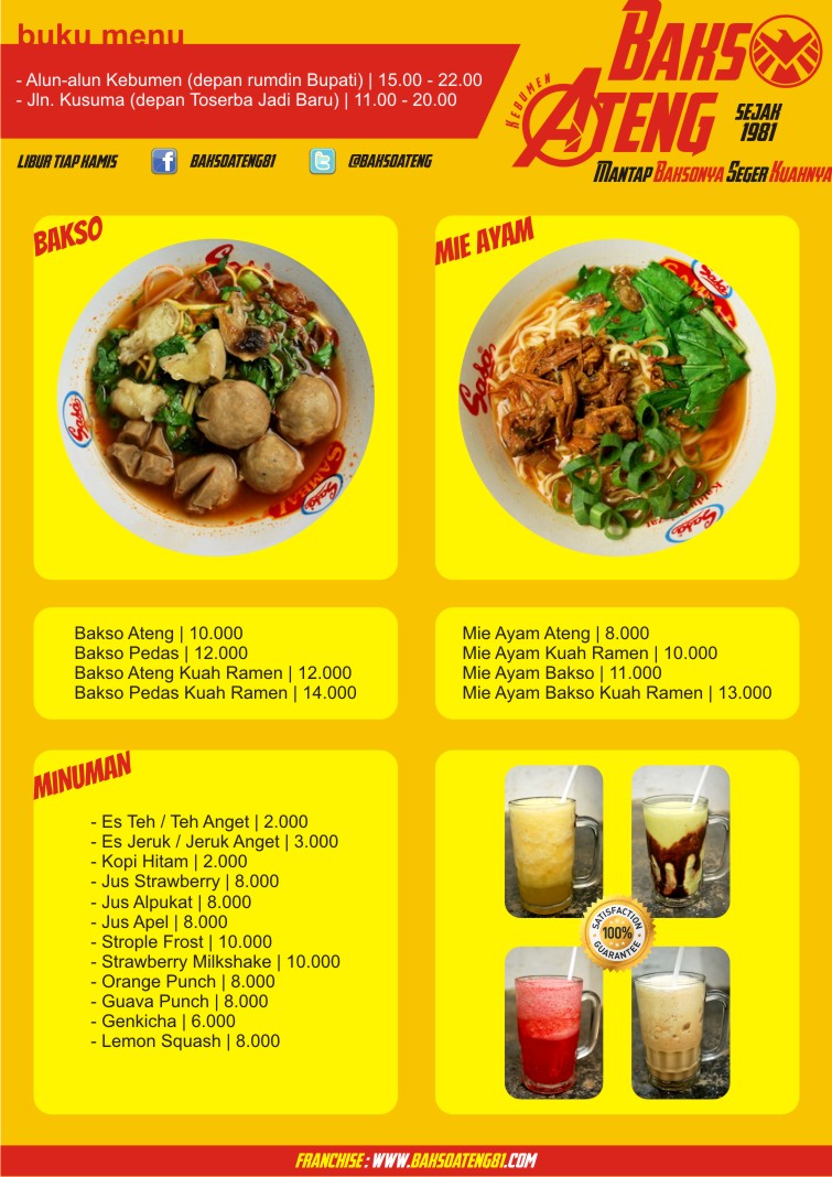 Detail Contoh Daftar Menu Bakso Nomer 37