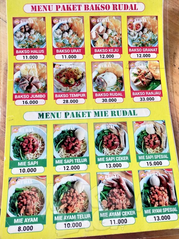 Detail Contoh Daftar Menu Bakso Nomer 39