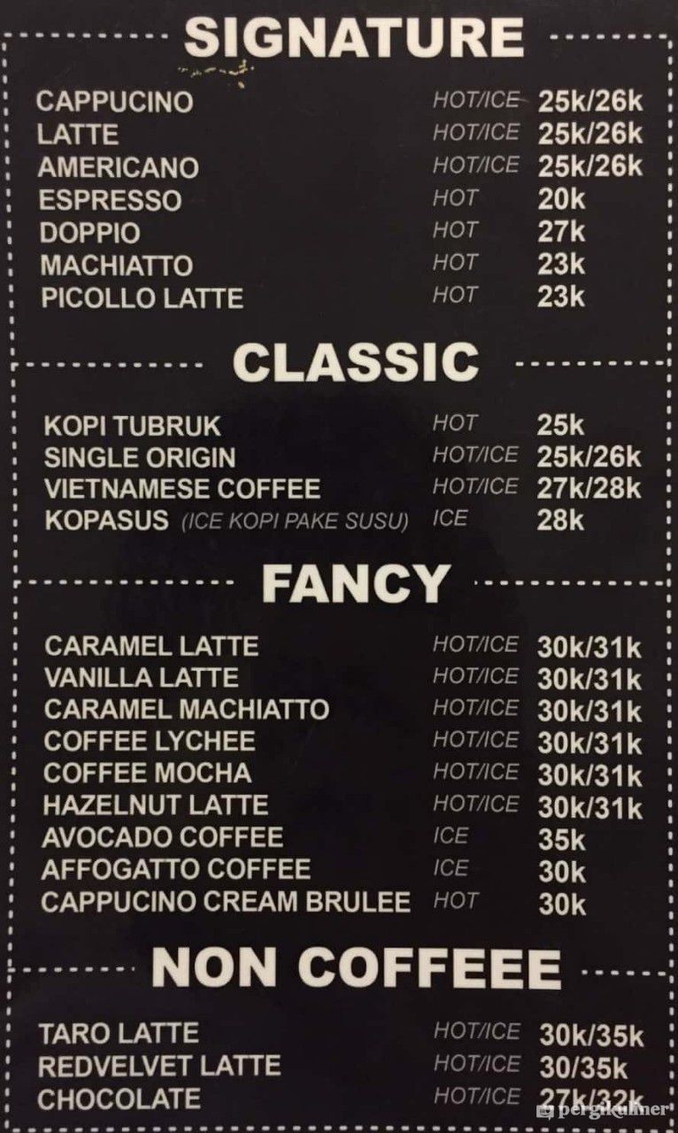 Detail Contoh Daftar Menu Coffee Shop Nomer 5