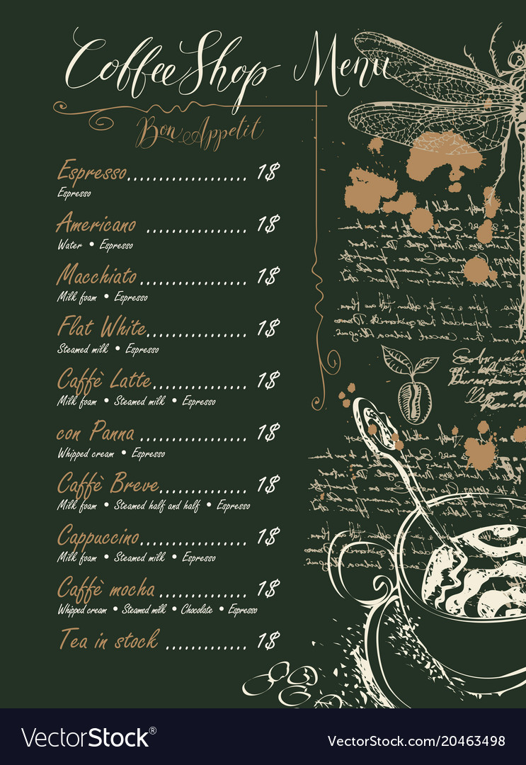 Detail Contoh Daftar Menu Coffee Shop Nomer 40