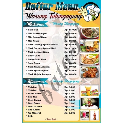 Detail Contoh Daftar Menu Makanan Dan Minuman Nomer 16