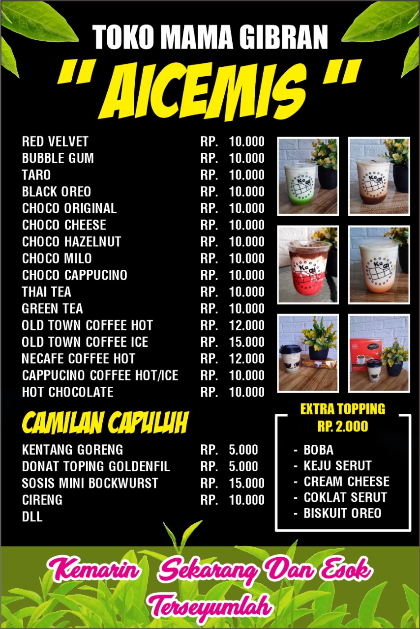 Detail Contoh Daftar Menu Minuman Kekinian Nomer 25