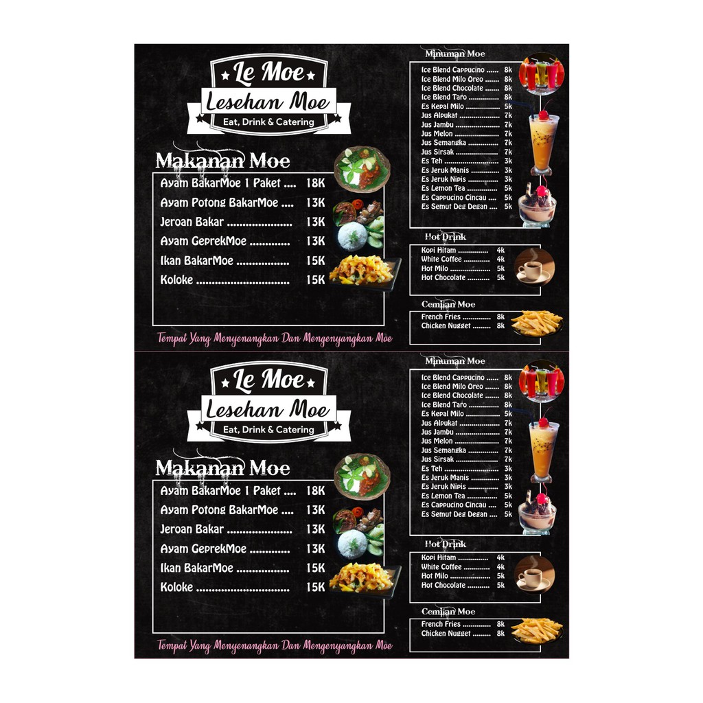 Detail Contoh Daftar Menu Simple Nomer 17