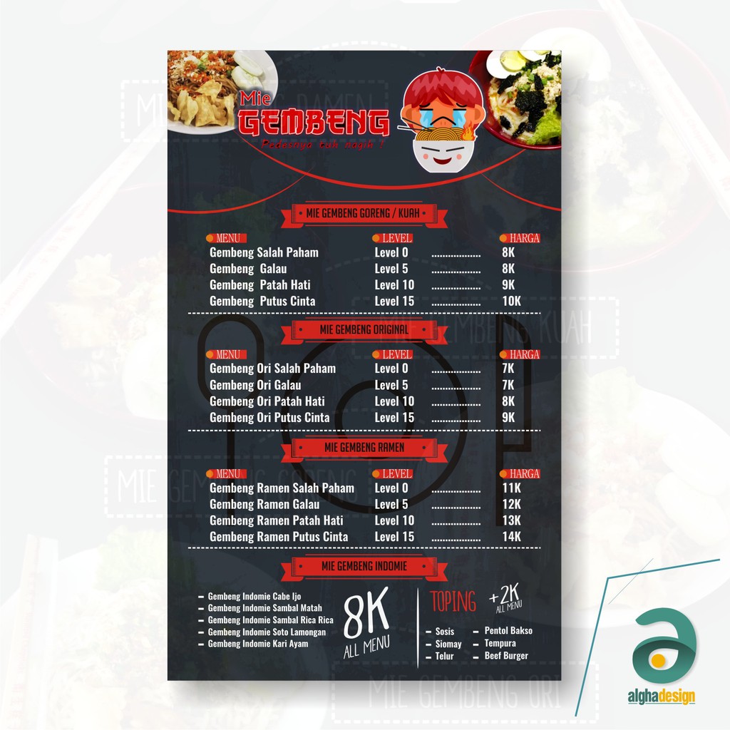 Detail Contoh Daftar Menu Simple Nomer 19