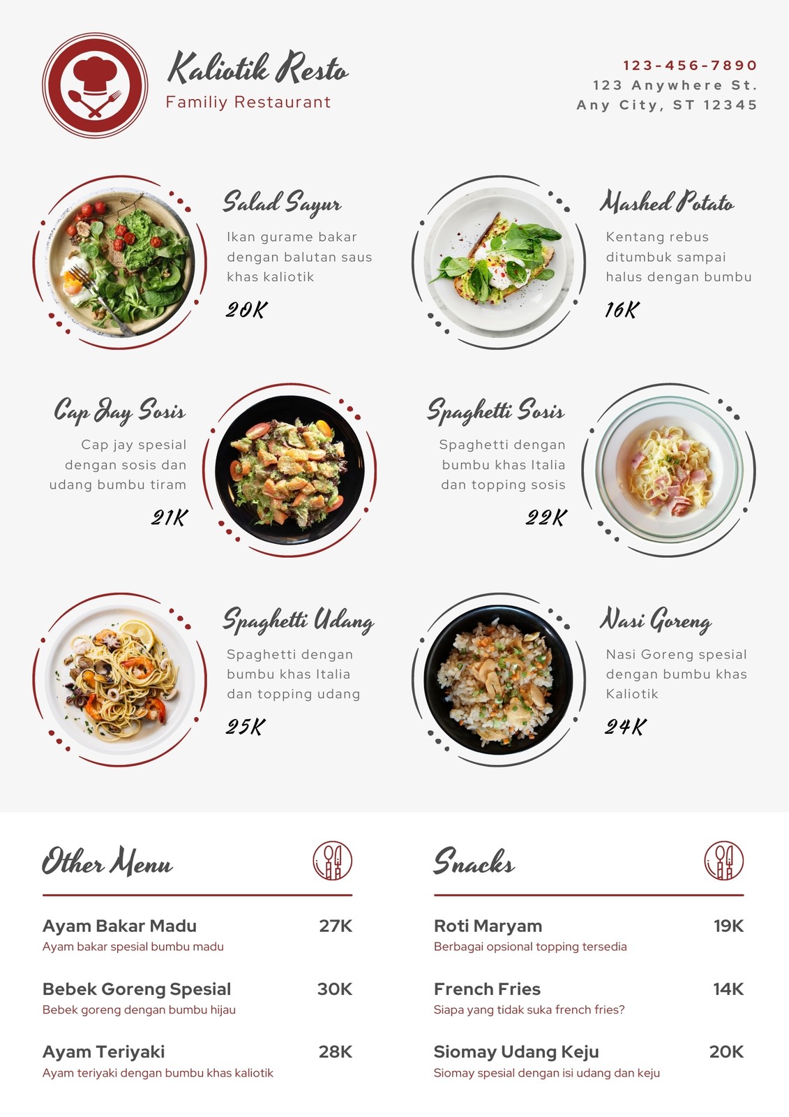 Detail Contoh Daftar Menu Simple Nomer 48