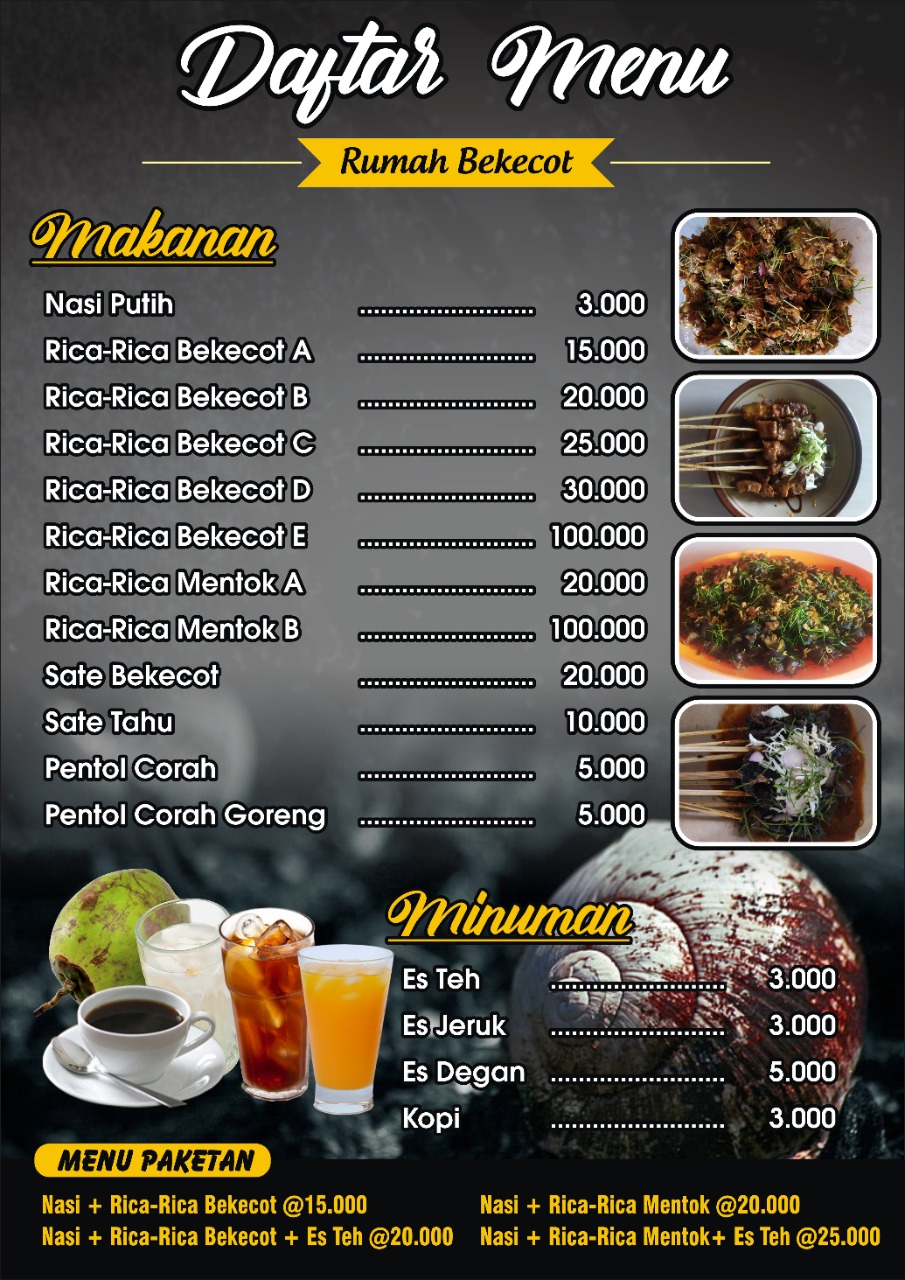 Detail Contoh Daftar Menu Simple Nomer 55