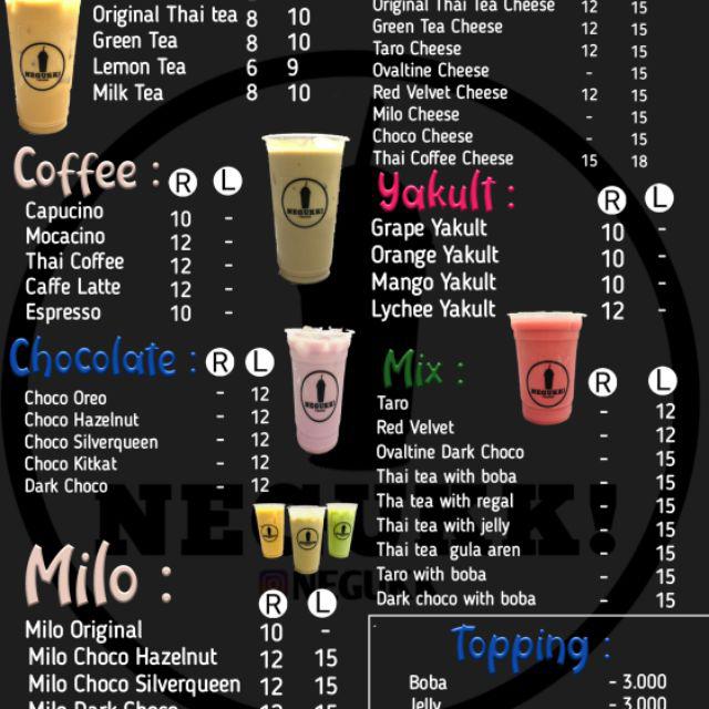 Detail Contoh Daftar Menu Thai Tea Nomer 5