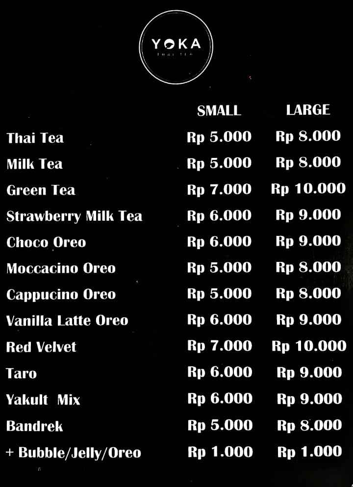 Detail Contoh Daftar Menu Thai Tea Nomer 8