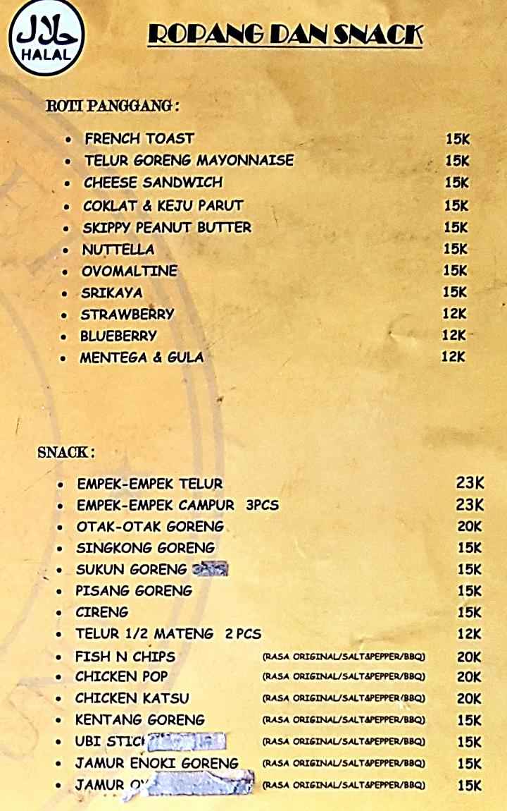 Contoh Daftar Menu Warkop - KibrisPDR