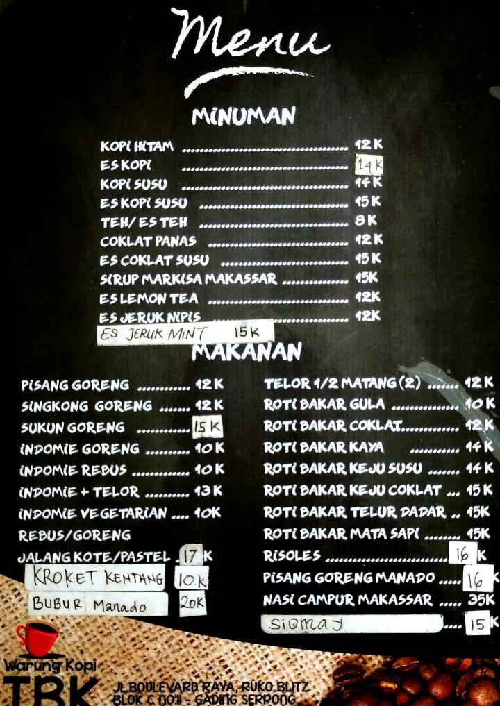 Detail Contoh Daftar Menu Warkop Nomer 14