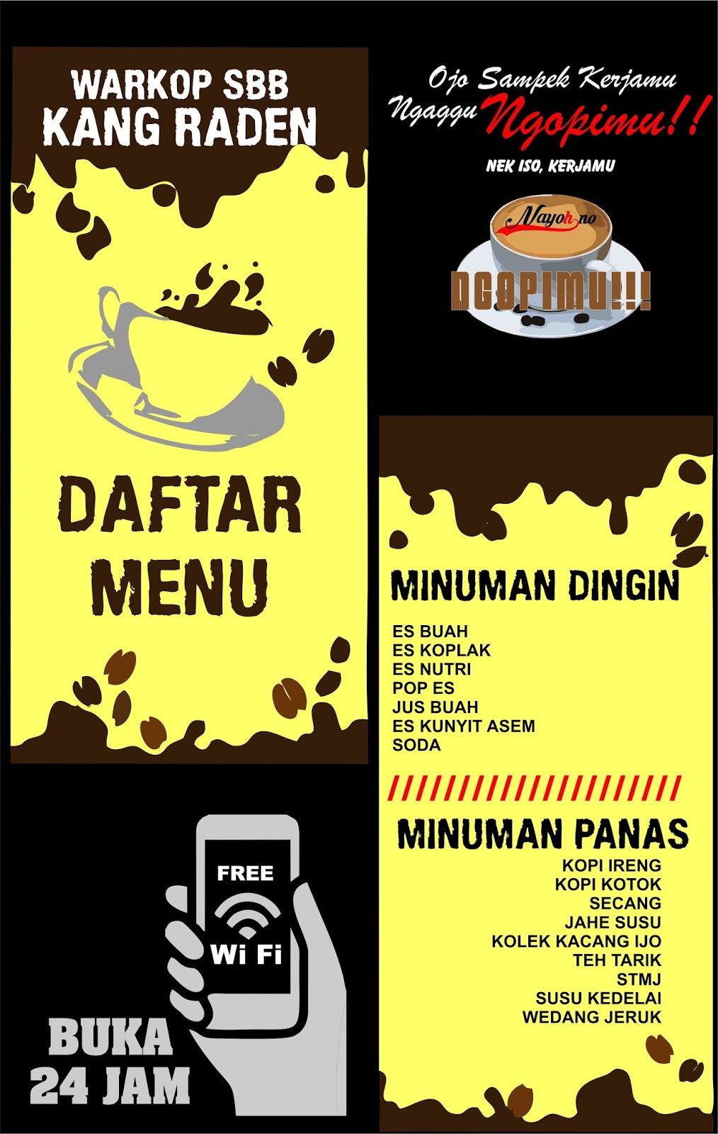 Detail Contoh Daftar Menu Warkop Nomer 44